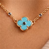 Halskette Lucos Dame in Silber Pasta di turchese ESCO 755-TURCHESE